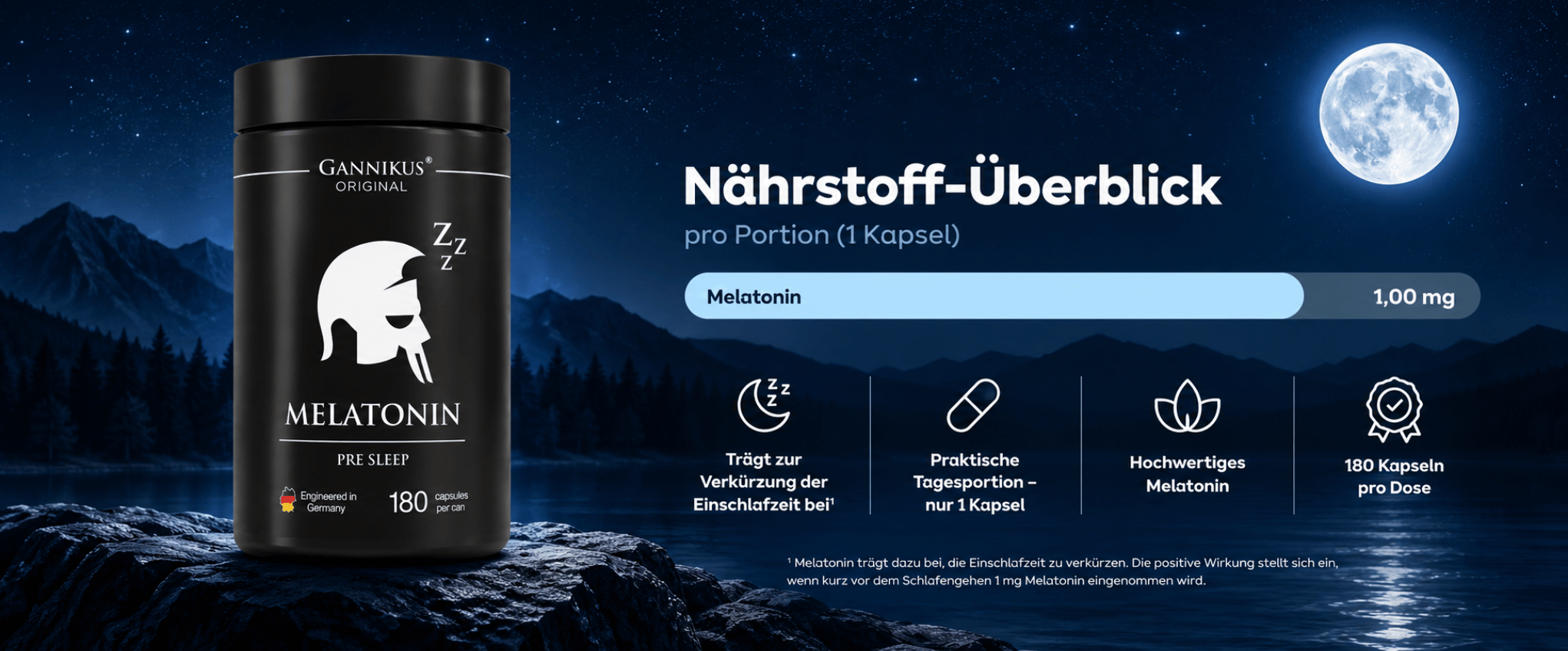 MELATONIN - 120 Kapseln