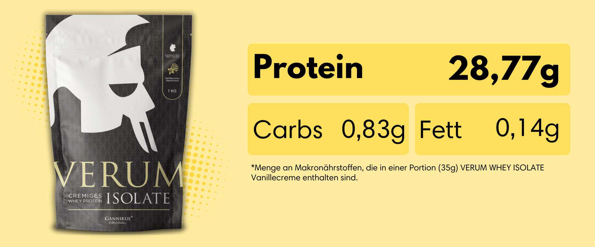 VERUM WHEY ISOLATE - 1kg