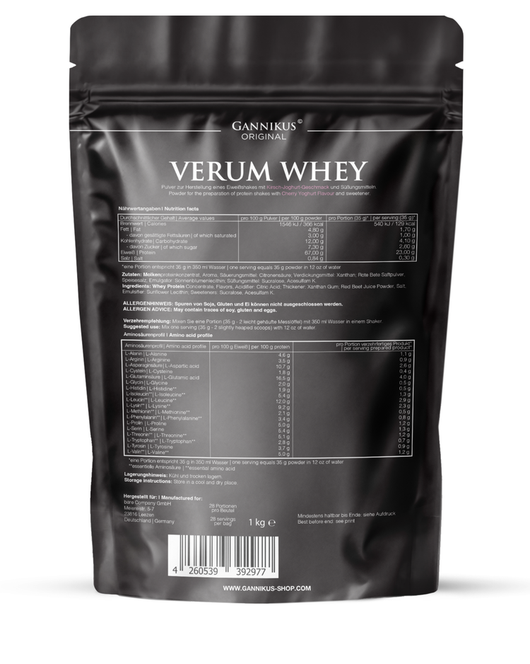 VERUM WHEY PROTEIN - 1kg