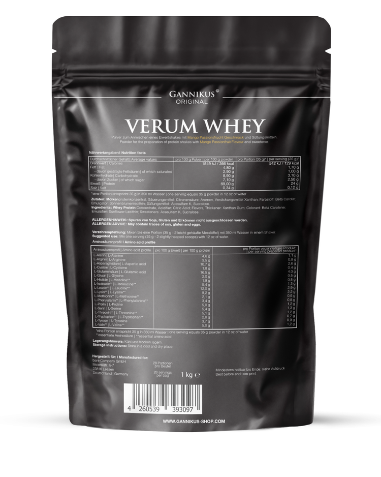 VERUM WHEY PROTEIN - 1kg