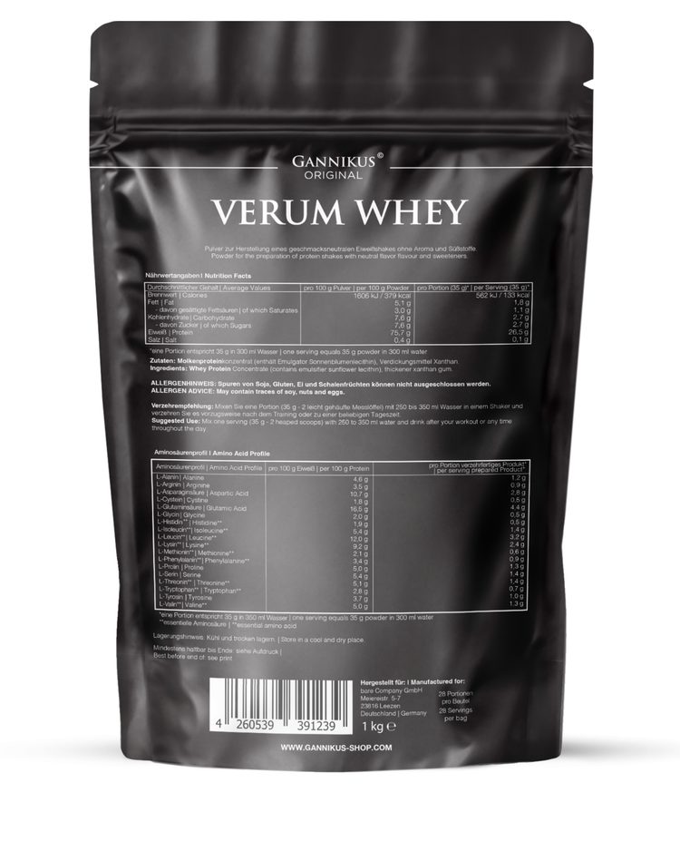 VERUM WHEY PROTEIN - 1kg