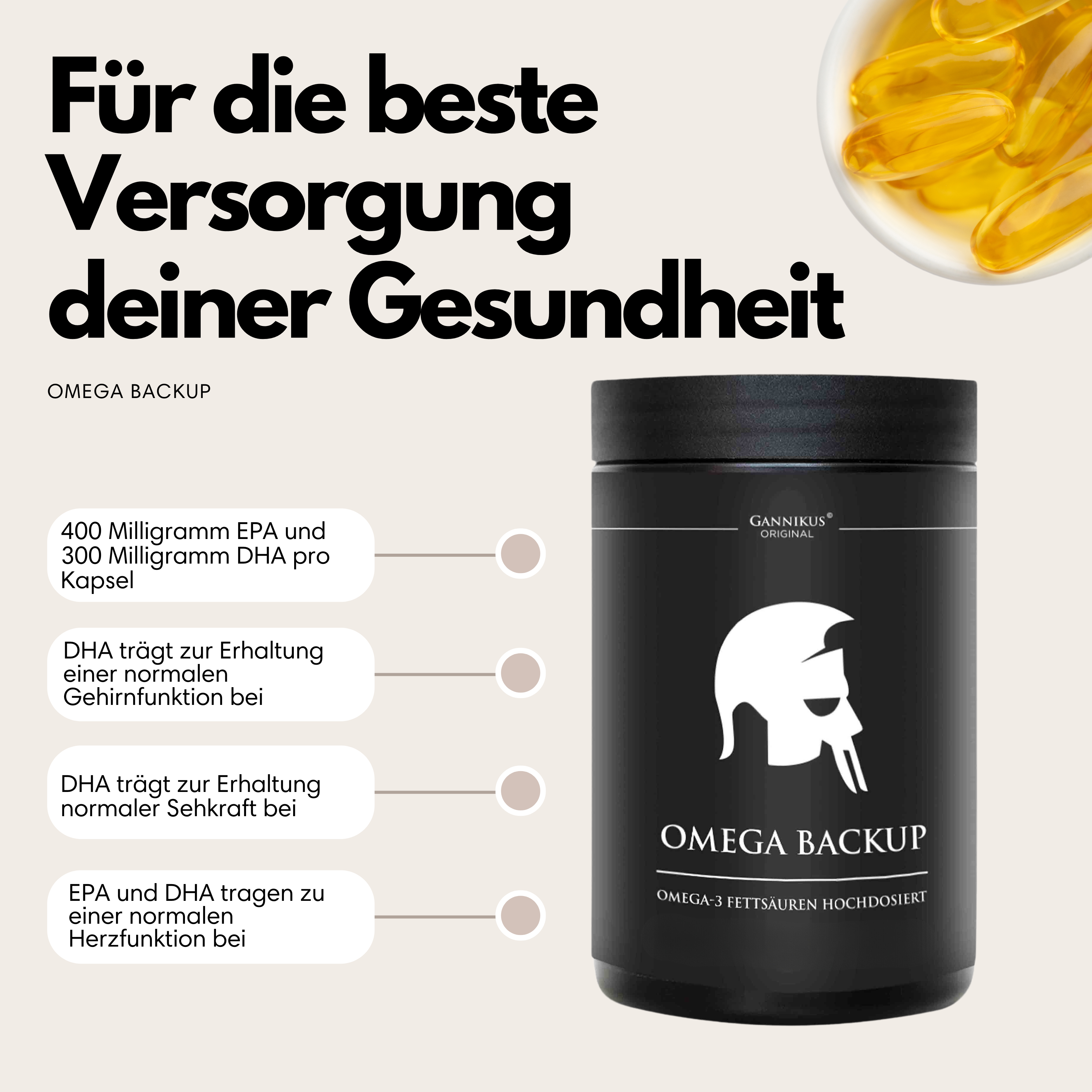 OMEGA BACKUP - 3x120 Kapseln